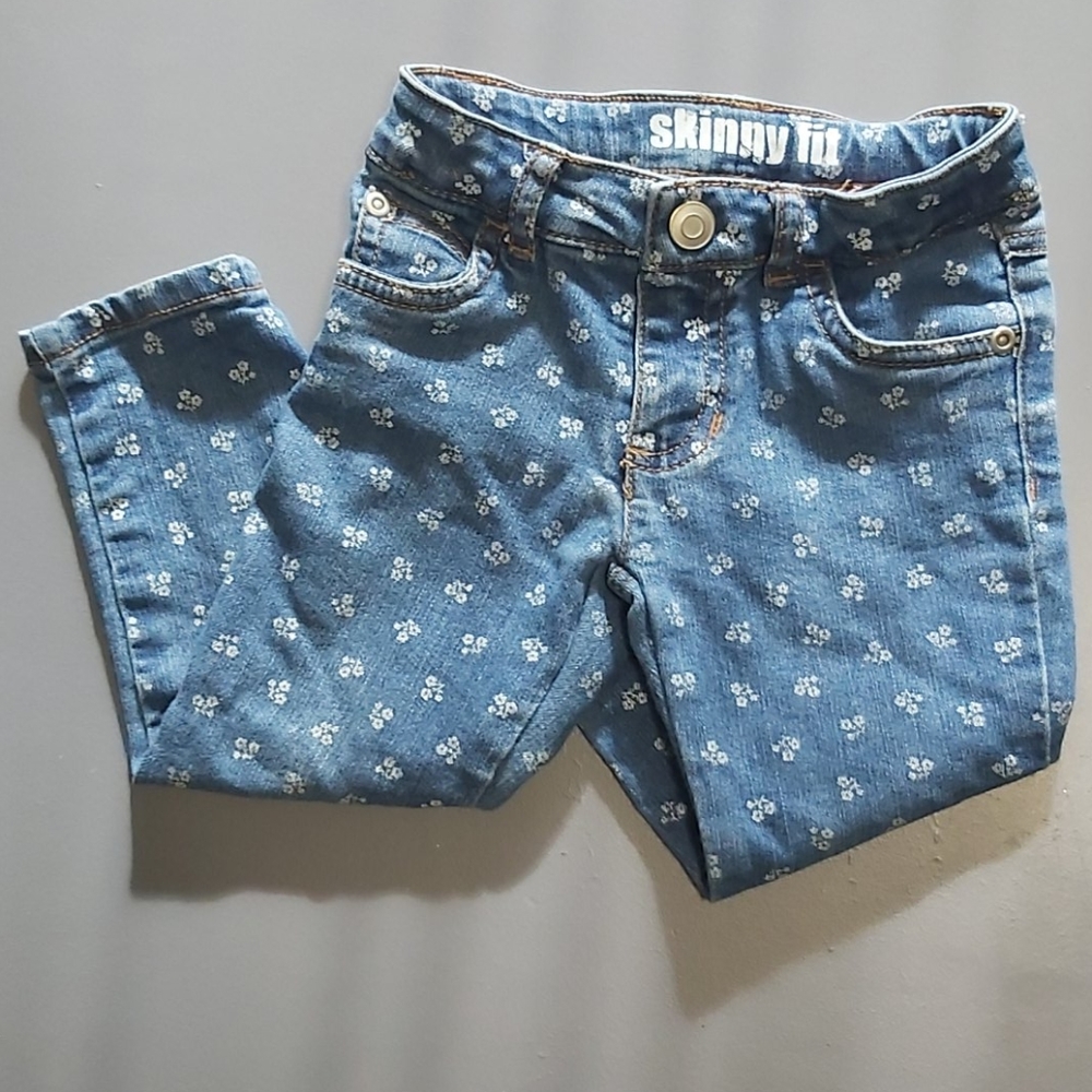 Floral Patterned Jeans